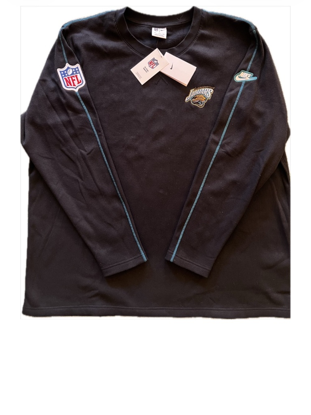 Nike Jacksonville Jaguars Black Long-Sleeve Jersey Top